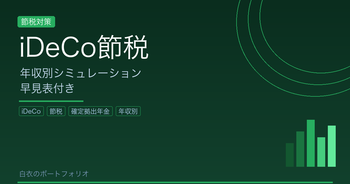 高収入サラリーマンがiDeCoで節税できる金額をシミュレーション【年収別早見表付き】